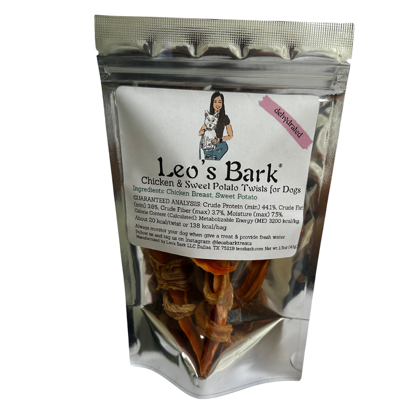 Leo’s Bark Chicken & Sweet Potato Twists