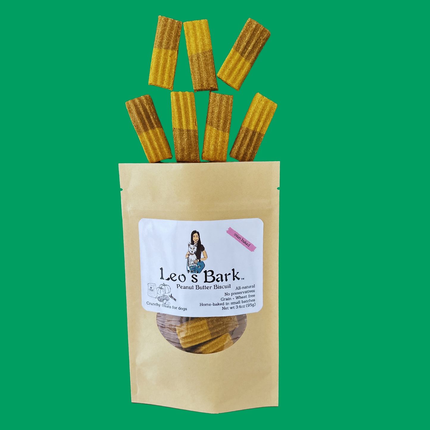 Leo's Bark Peanut Butter Biscuit