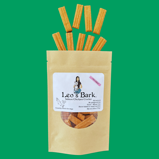 Leo's Bark Salmon Chickpea Cracker