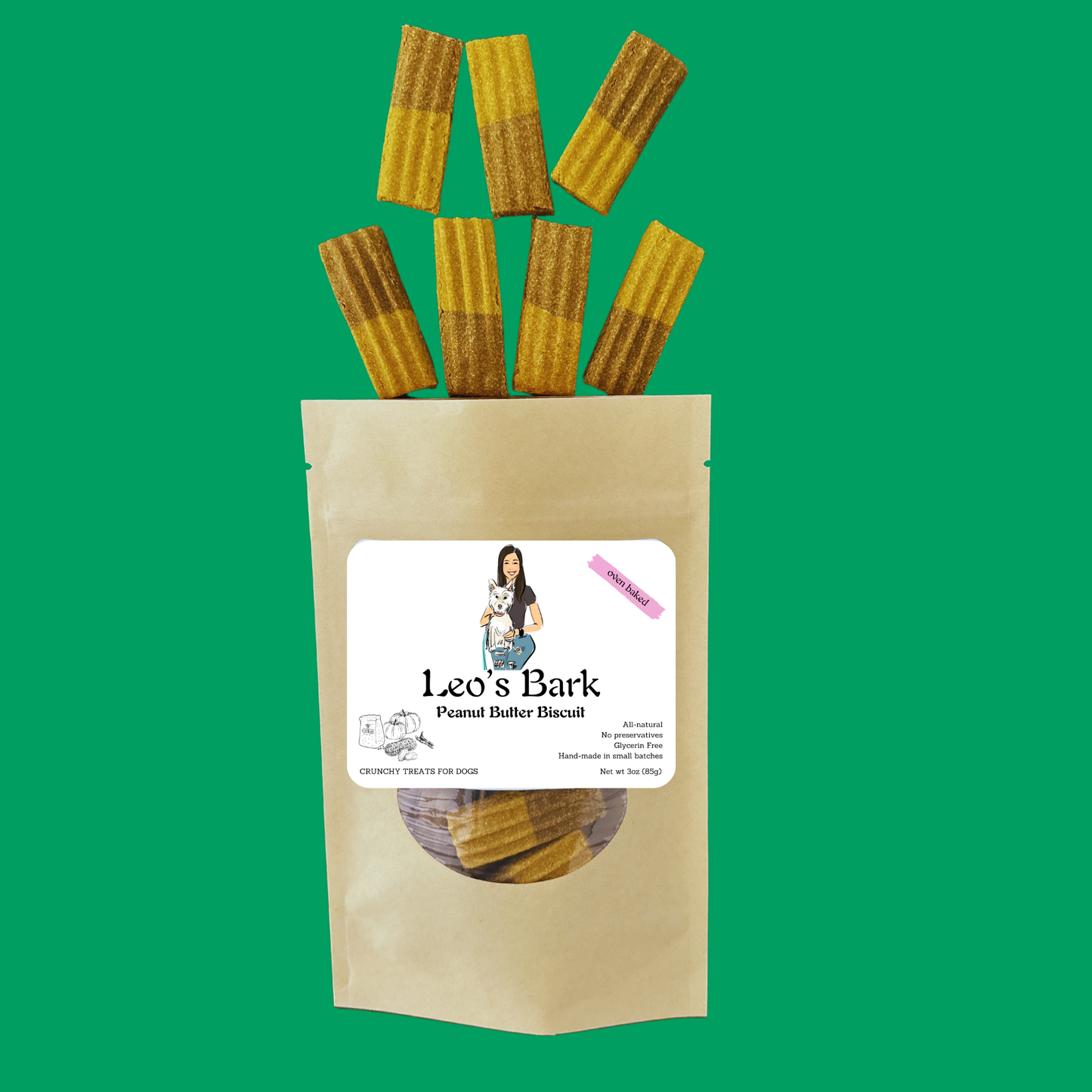 Leo's Bark Peanut Butter Biscuit