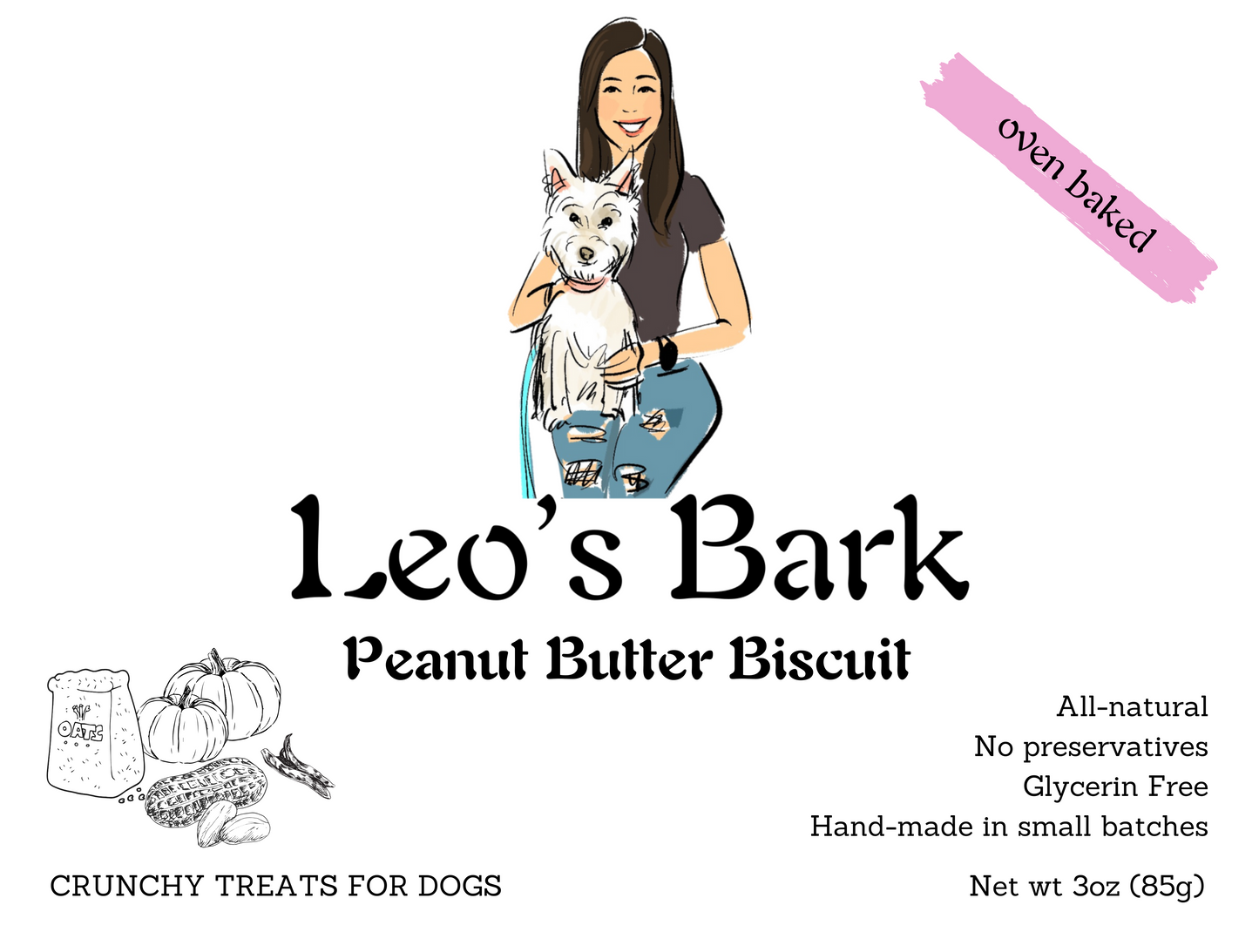 Leo's Bark Peanut Butter Biscuit