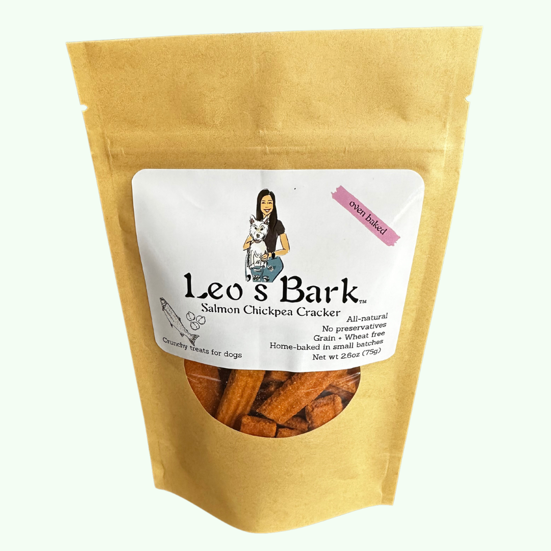 Leo's Bark Salmon Chickpea Cracker