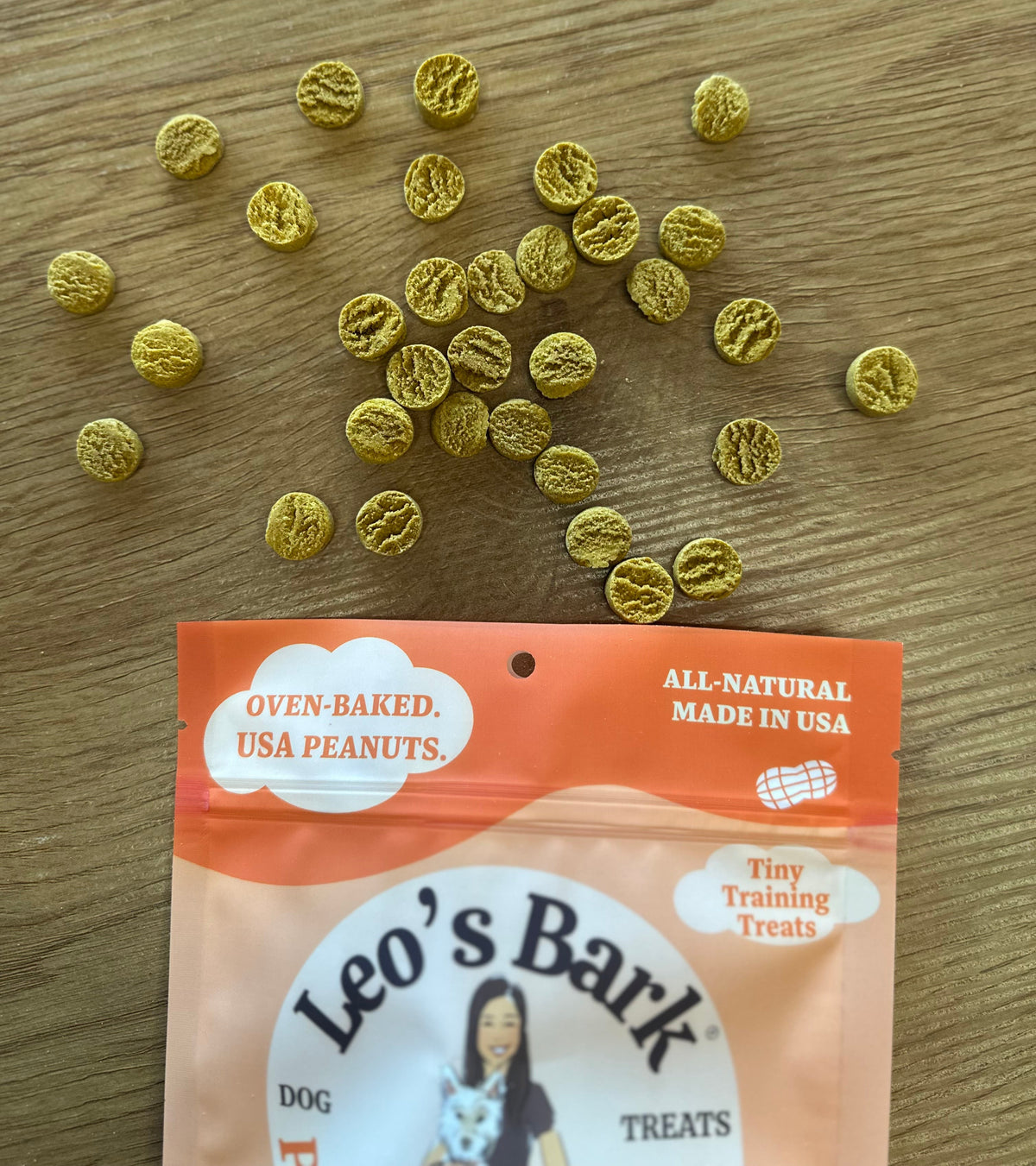 Leo's Bark Peanut Butter Biscuit Training Treats