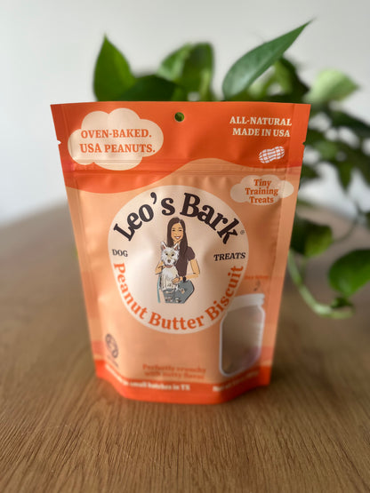 Leo's Bark Peanut Butter Biscuit Training Treats