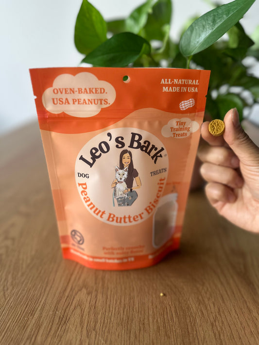 Leo's Bark Peanut Butter Biscuit Training Treats